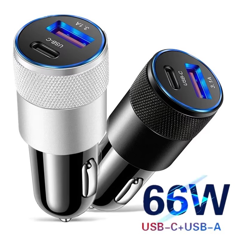 Fast Ev Charger - 66W USB Araç Şarj Cihazı, Type-C
