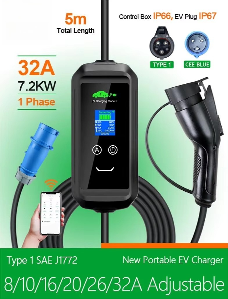 Özel ABD AC Taşınabilir EV Şar - Ev Charger incelemesi ve fiyatı